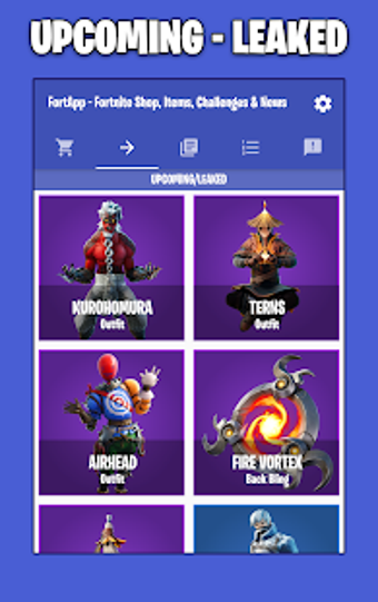Image 1 pour FortApp - Shop Leaks Chal…