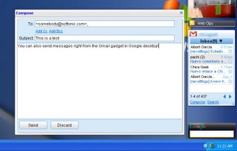 Google Gmail Gadget