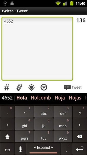 Spanish Keyboard plugin