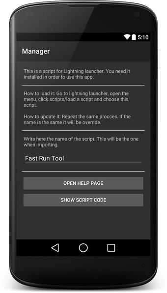 Image 0 for LLScript: Fast Run Tool