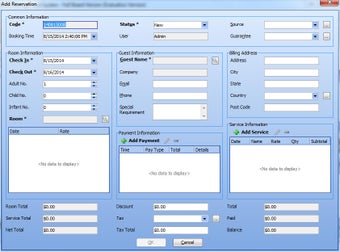 Hotel Management System - Full Board Version