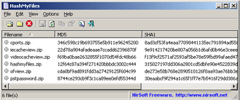 HashMyFiles