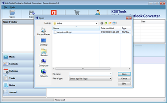 Image 0 for Zimbra to Outlook Convert…