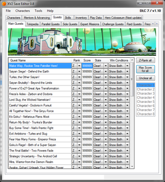 XV2 Save Editor - Dragon Ball Xenoverse