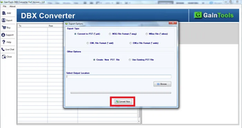 Bild 0 für GainTools DBX to PST Conv…