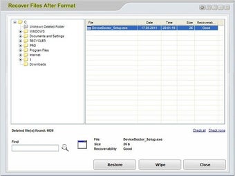 Image 0 for Recover Files After Forma…