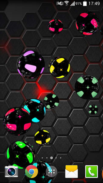 Immagine 0 per Black Bubble Live Wallpap…