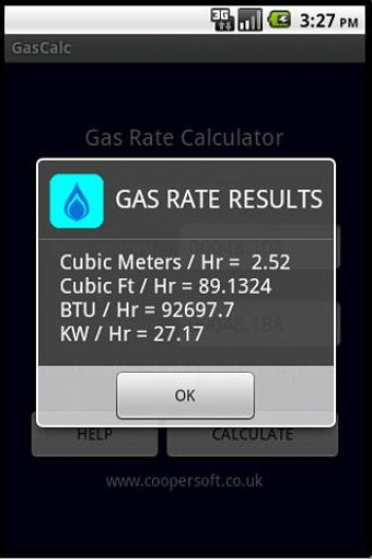 GAS RATE CALCULATOR FREE