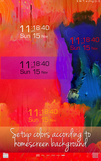 Flexi Clock Widget (Seconds)