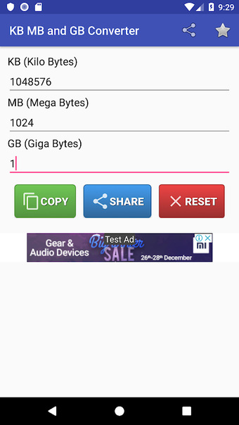 Image 0 pour KB MB GB Conversion