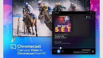 Stream to ChromeCast.