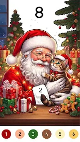 Bild 0 für Santa Color By Number Gam…