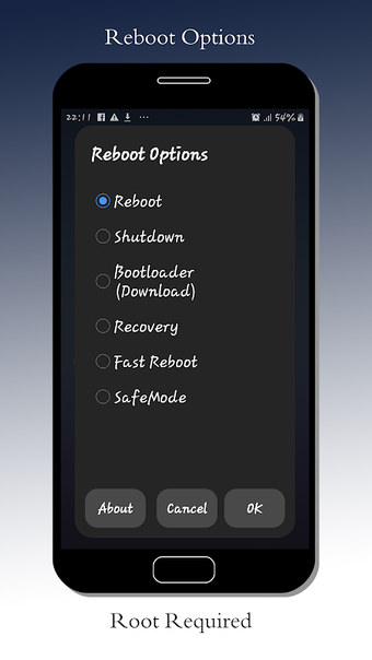 reboot options