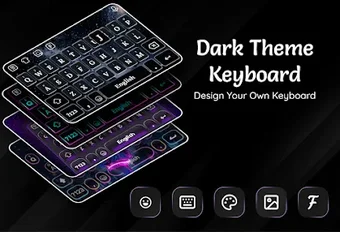 Image 0 for Dark Theme Keyboard-Neon …