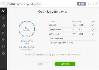 Avira Free System Speedup的第1张图片
