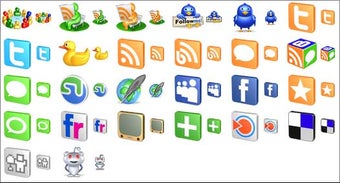 Free 3D Social Icons