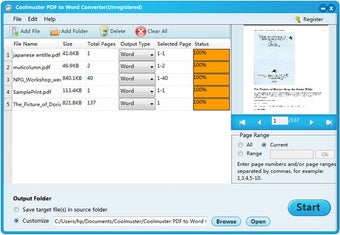 Coolmuster PDF to Word Converter for Mac
