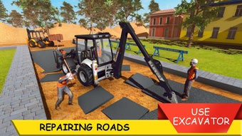 Village Excavator JCB Game