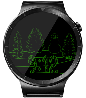 Christmas Snow HD Watch Face