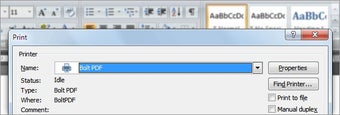 Image 0 for Bolt PDF Printer