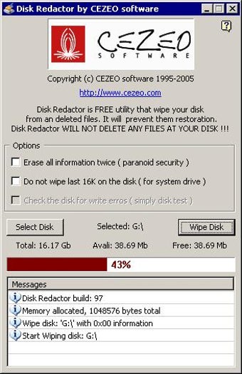 Image 0 for Disk Redactor