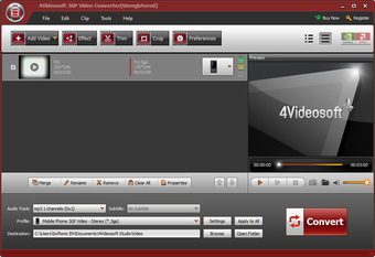 Bild 0 für 4Videosoft 3GP Video Conv…