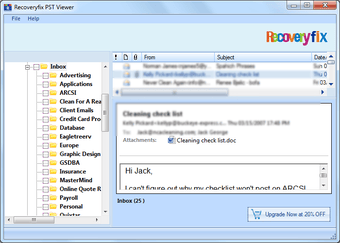 Bild 0 für Recoveryfix PST Viewer