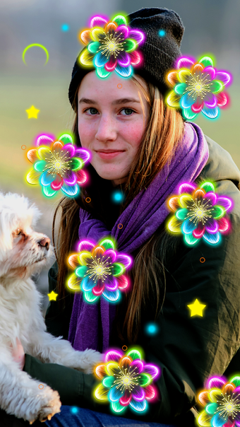Immagine 0 per Neon Flowers Livewallpape…