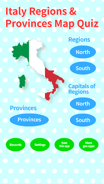 Italy Regions & Provinces Map Quiz