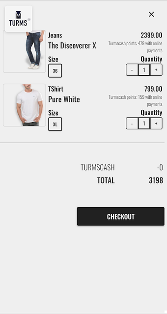 Turms Online Intelligent Apparel Shopping App