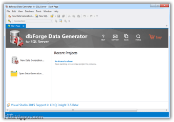 dbForge Data Generator for SQL Server