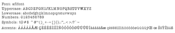 Bild 0 für AFL Font Pespaye Nonmetri…