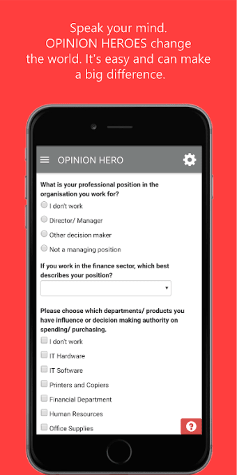 OPINION HERO - Market research