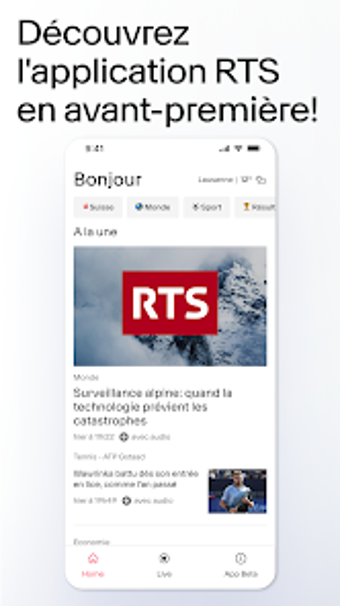 RTS Beta - Actualités  Sp…の画像0