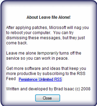 Obraz 0 dla Leave Me Alone!