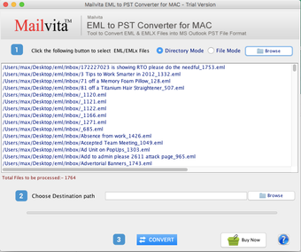 Image 0 pour MailVita EML to PST Conve…