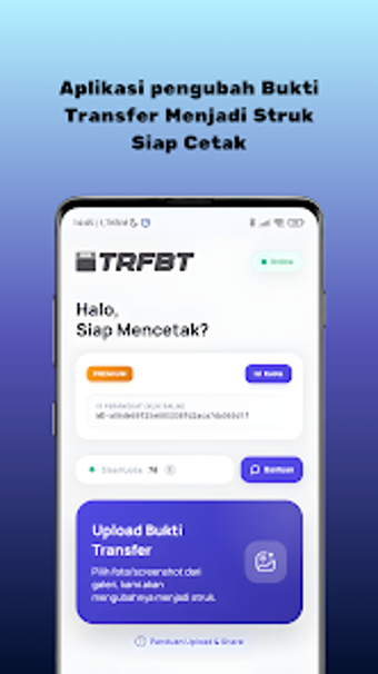 Obraz 0 dla TRFBT  Cetak Struk Transf…