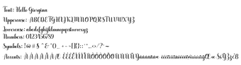 Obraz 0 dla Hello Georgina Script