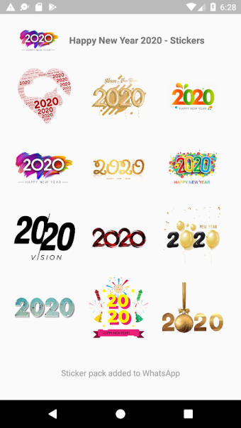WASticker Apps - Happy New Year 2020