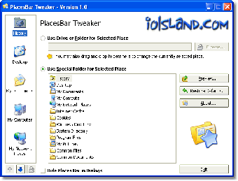 PlacesBar Tweaker