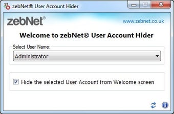 Image 0 for zebNet User Account Hider