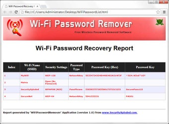 WiFi Password Remover