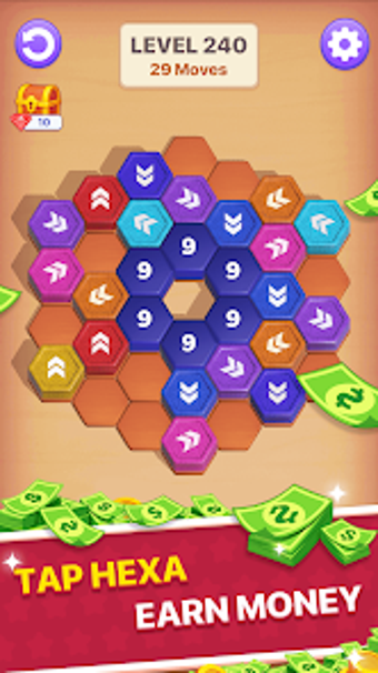 Bild 0 für Hexa Money : Tap Puzzle A…