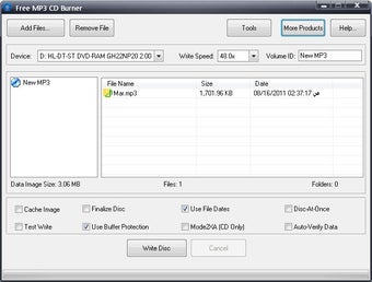 Bild 0 für Free MP3 CD Burner