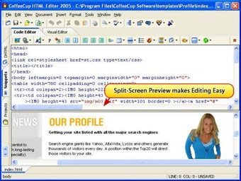 Obraz 1 dla CoffeeCup HTML Editor