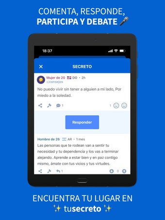 Bild 0 für TuSecreto: Red Social Anó…