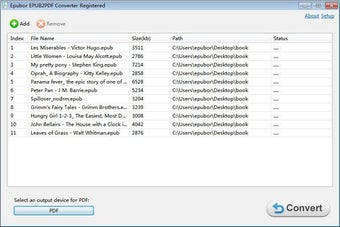 EPUB to PDF Converter