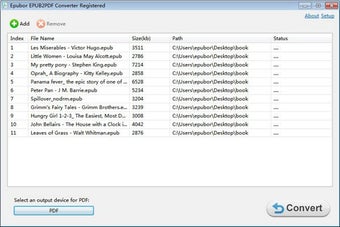 Bild 0 für EPUB to PDF Converter