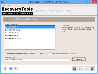 RecoveryTools OST to PST Converter