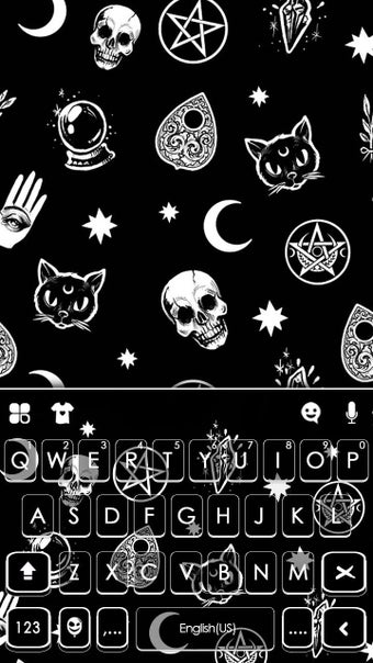 Black Magic Doodle Keyboard Theme